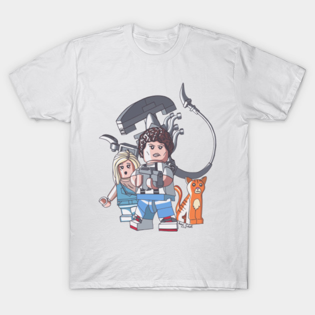 LEGO Aliens 30th Anniversary Ripley, Newt and Jonsey & Alien T-Shirt-TOZ